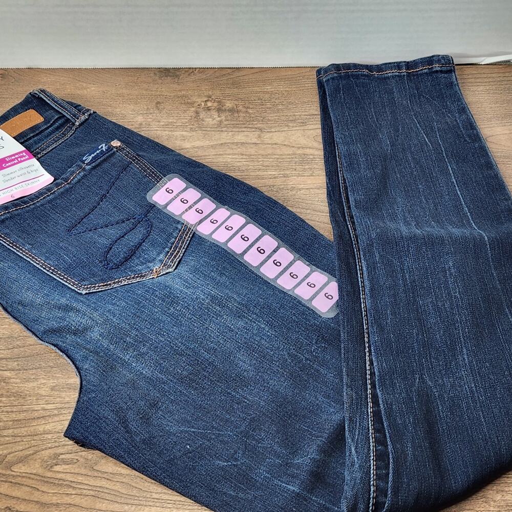 Seven7 Tummy less high rise skinny jeans size 6 NWT